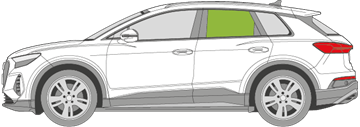 Afbeelding van Zijruit links Audi Q4 E-Tron 