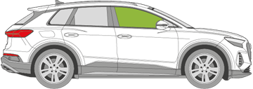 Afbeelding van Zijruit rechts Audi Q4 E-Tron 