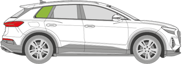 Afbeelding van Zijruit rechts Audi Q4 E-Tron 