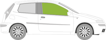 Afbeelding van Zijruit rechts Fiat Punto 3 deurs