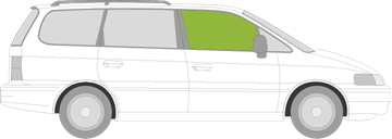 Afbeelding van Zijruit rechts Honda Shuttle