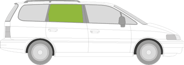 Afbeelding van Zijruit rechts Honda Shuttle