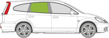 Afbeelding van Zijruit rechts Honda Stream