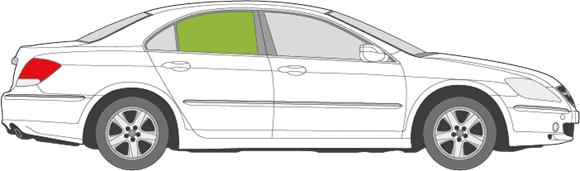 Afbeelding van Zijruit rechts Honda Legend 