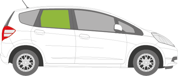 Afbeelding van Zijruit rechts Honda Fit