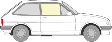 Afbeelding van Zijruit rechts Ford Fiesta 