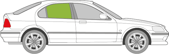 Afbeelding van Zijruit rechts Honda Civic 5 deurs