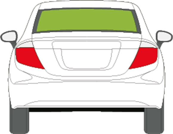 Afbeelding van Achterruit Honda Civic sedan 