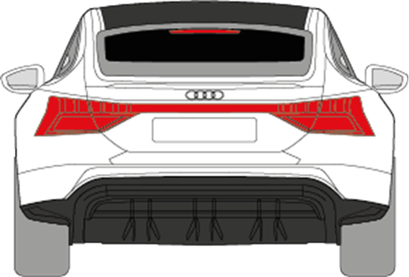 Afbeelding van Achterruit Audi E-Tron Gt gelaagd (DONKERE RUIT)