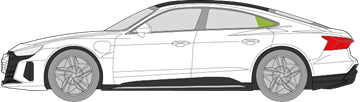 Afbeelding van Zijruit links Audi E-Tron Gt 