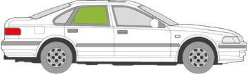 Afbeelding van Zijruit rechts Honda Accord