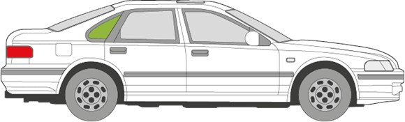 Afbeelding van Zijruit rechts Honda Accord