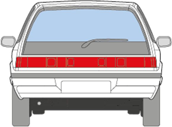 Afbeelding van Achterruit Honda Civic 
