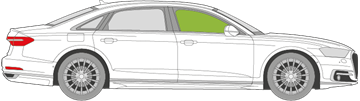 Afbeelding van Zijruit rechts Audi A8 