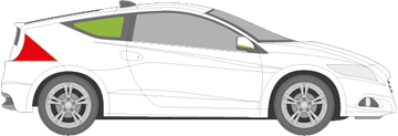 Afbeelding van Zijruit rechts Honda CR-Z