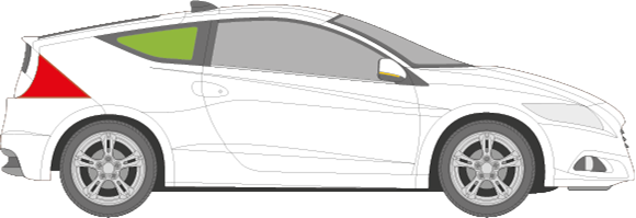 Afbeelding van Zijruit rechts Honda CR-Z