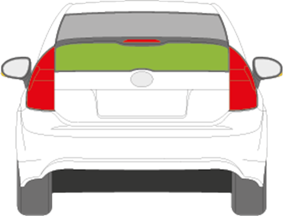 Afbeelding van Achterruit Toyota Prius (onder)