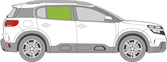 Afbeelding van Zijruit rechts Citroën C5 Aircross 