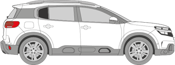 Afbeelding van Zijruit rechts Citroën C5 Aircross (DONKERE RUIT)