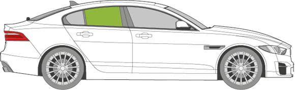 Afbeelding van Zijruit rechts Jaguar XE