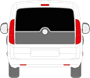 Afbeelding van Achterruit Fiat Doblo bestelwagen (DONKERE RUIT)