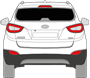 Afbeelding van Achterruit Hyundai IX35 (DONKERE RUIT)