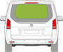 Afbeelding van Achterruit Mercedes Vito