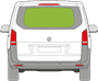 Afbeelding van Achterruit Mercedes Vito(UITSTELBAAR)