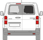 Afbeelding van Achterruit rechts Opel Zafira life met ontdooiing (DONKERE RUIT)