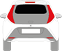 Afbeelding van Achterruit Toyota Aygo 3 deurs (DONKERE RUIT)