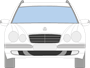 Afbeelding van Voorruit Mercedes E-klasse sedan met sensor (avantgarde)