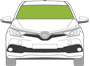 Afbeelding van Voorruit Toyota Corolla sedan sensor/ruitenwisserverwarmd