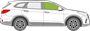 Afbeelding van Zijruit rechts Hyundai Grand Santa Fe 