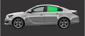 Afbeelding van Zijruit links Opel Insignia sedan