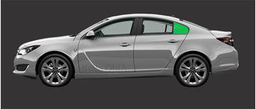 Afbeelding van Zijruit links Opel Insignia sedan