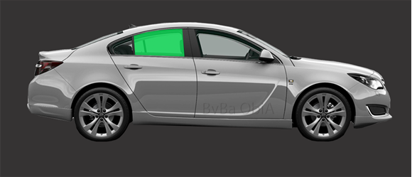 Afbeelding van Zijruit rechts Opel Insignia sedan