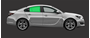 Afbeelding van Zijruit rechts Opel Insignia sedan