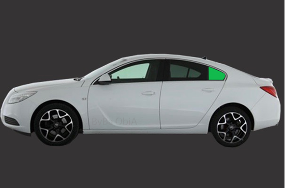 Afbeelding van Zijruit links Opel Insignia 5 deurs