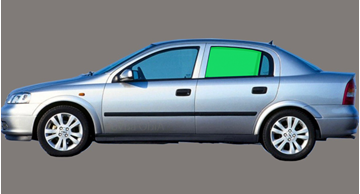 Afbeelding van Zijruit links Opel Astra sedan