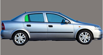 Afbeelding van Zijruit rechts Opel Astra sedan