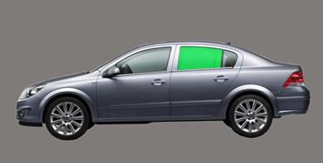 Afbeelding van Zijruit links Opel Astra sedan