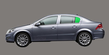 Afbeelding van Zijruit links Opel Astra sedan