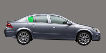 Afbeelding van Zijruit rechts Opel Astra sedan