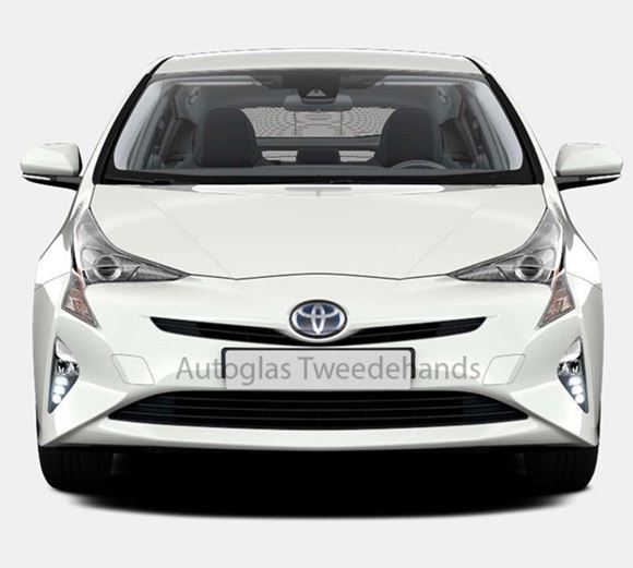 Afbeelding van Voorruit Toyota Prius met sensor en camera en antenne