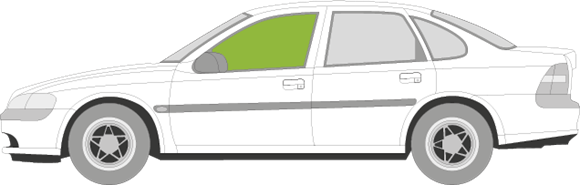 Afbeelding van Zijruit links Opel Vectra sedan 