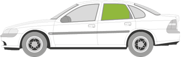 Afbeelding van Zijruit links Opel Vectra sedan 