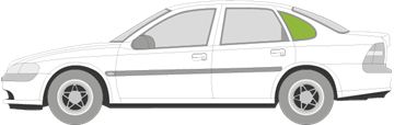 Afbeelding van Zijruit links Opel Vectra sedan 