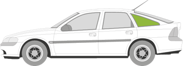 Afbeelding van Zijruit links Opel Vectra 5 deurs 