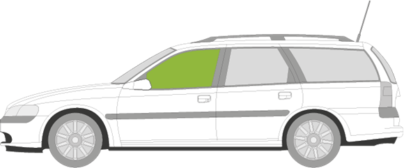 Afbeelding van Zijruit links Opel Vectra break 