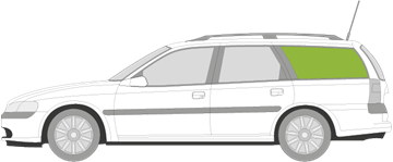 Afbeelding van Zijruit links Opel Vectra break 
